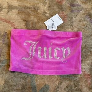 Juicy Couture velvet tube top